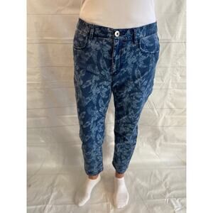 Floral Blue Women's Jeans